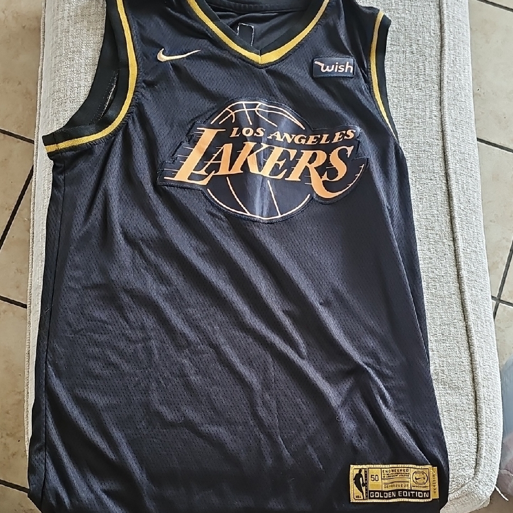 Nike Black and Gold Accents Jersey